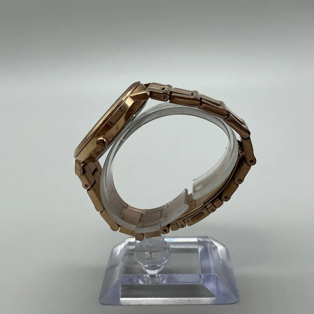 Michael Kors Portia Womens Watch 38mm Rose Gold Tone MK-3507 New Battery 6.25